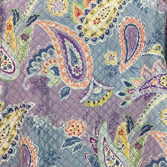 VTG Purple Paisleys Art AOP Silk Jacket - Picture 6 of 9